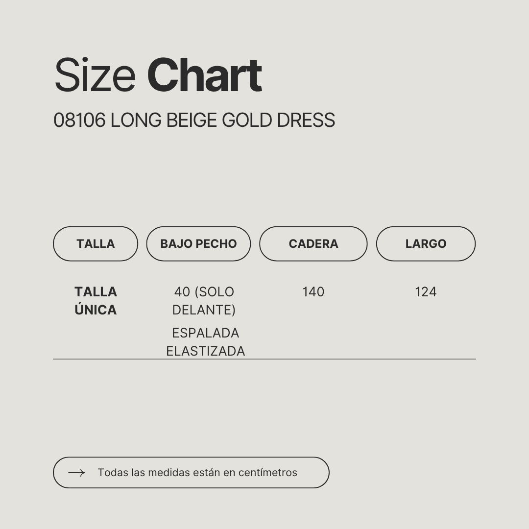 08106-B LONG BEIGE GOLD DRESS