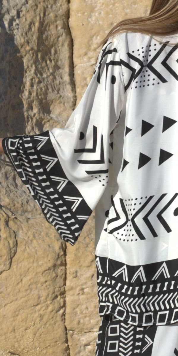 8028-C- KIMONO INCANICO CORTO BLANCO