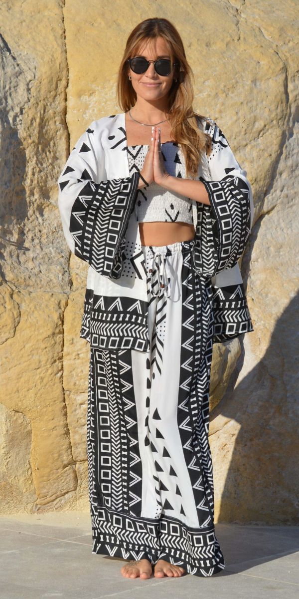 8028-C- KIMONO INCANICO CORTO BLANCO