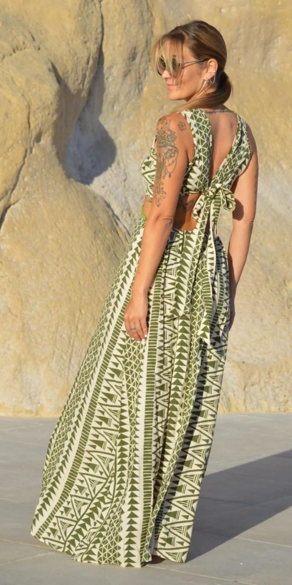 (STOCK)8098 SAND DRESS