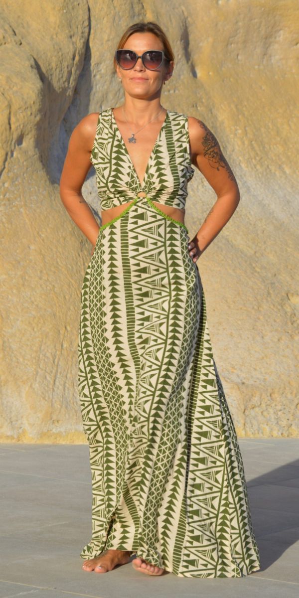 (STOCK)8098 SAND DRESS