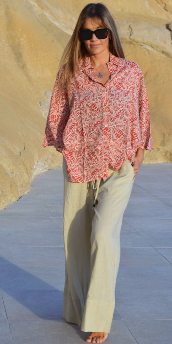 07513A- CAMISA BUTTERFLY ROJA