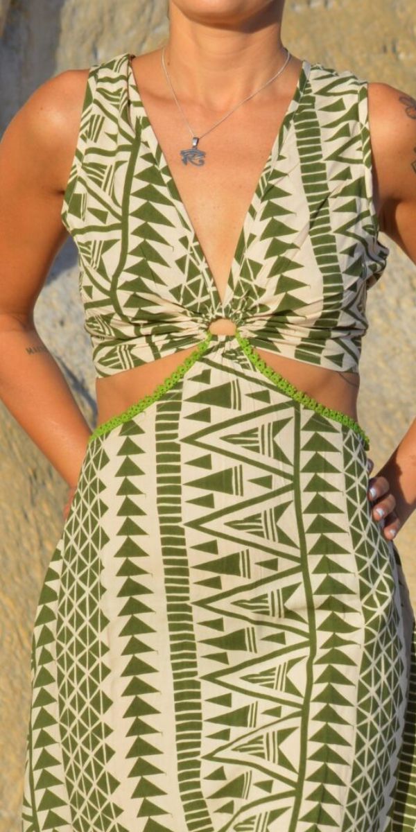 (STOCK)8098 SAND DRESS