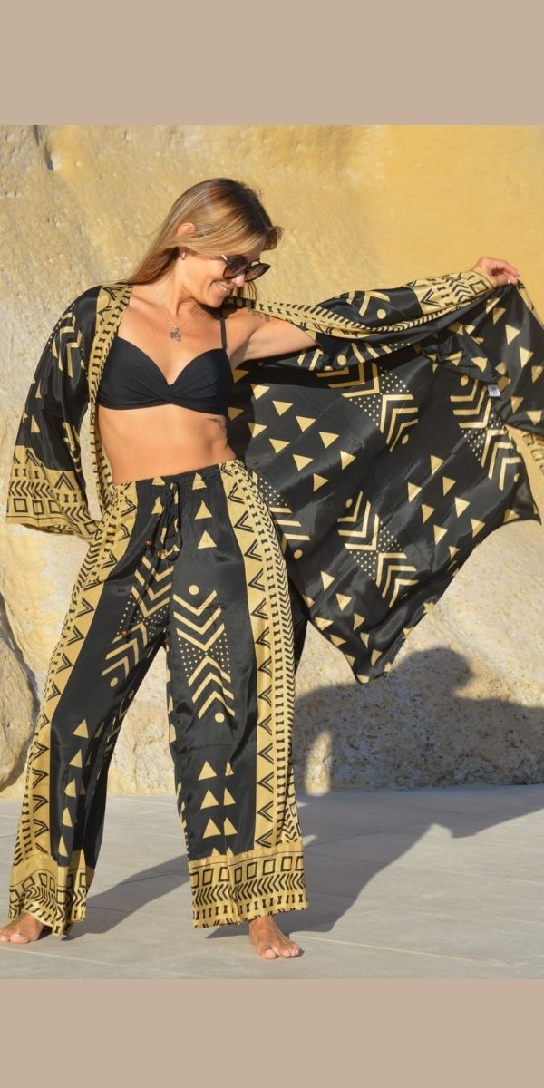 8028/L KIMONO INCAICO SEDA LARGO