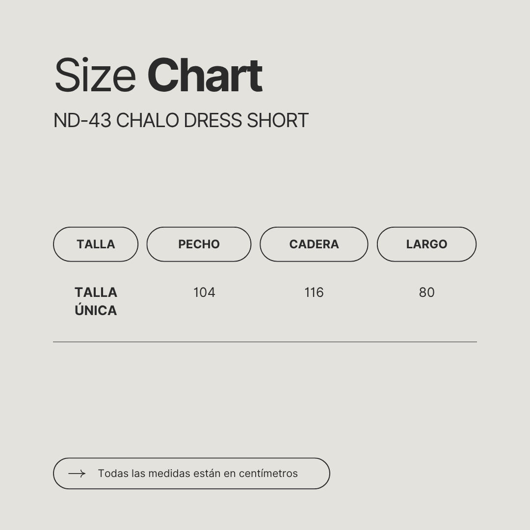 ND-43 CHALO DRESS SHORT