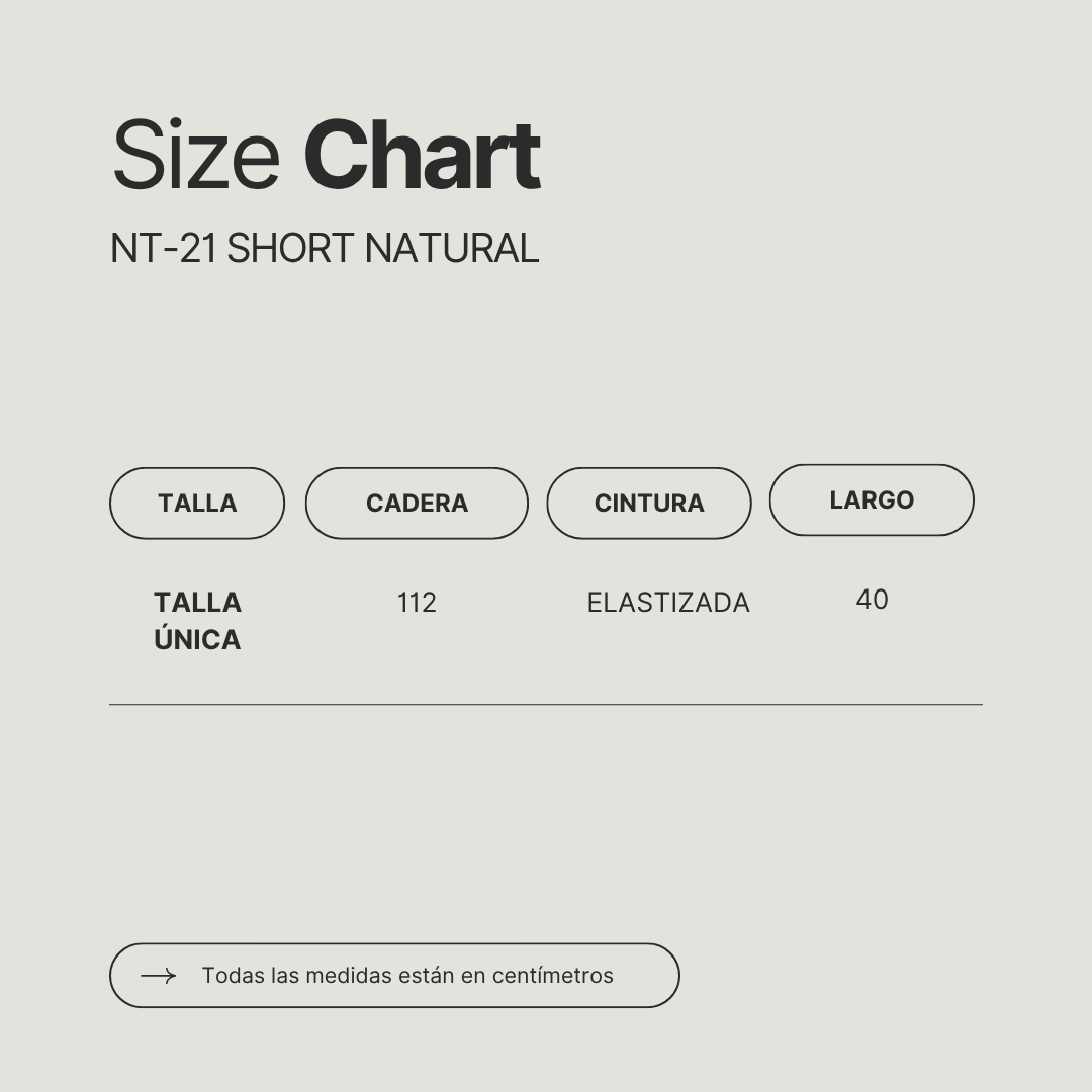 NT21- SHORT NATURAL